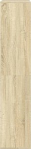 vidaXL vidaXL Regał, dąb sonoma, 100x33x155,5 cm, materiał drewnopochodny 5