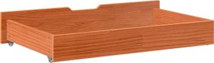 vidaXL vidaXL Szuflady pod łóżko, 2 szt, woskowy brąz, 90x55x16 cm, sosna 6