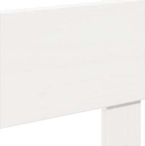 vidaXL vidaXL Rama łóżka bez materaca, biała, 100x200 cm, lite drewno sosnowe 10