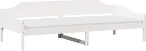 vidaXL Łóżko bez materaca, białe, 80x200 cm, lite drewno sosnowe 3