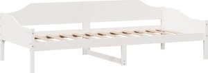 vidaXL Łóżko bez materaca, białe, 80x200 cm, lite drewno sosnowe 4