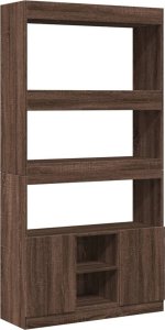 vidaXL vidaXL Kredens, brązowy dąb, 92x33x180 cm, materiał drewnopochodny 2