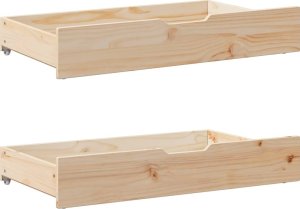 vidaXL vidaXL Rama łóżka dziecięcego z szufladami, 80x200 cm, sosnowa 6