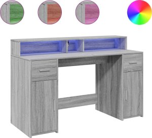 Biurko vidaXL Dąb Sonoma 140 cm x 55 cm 2