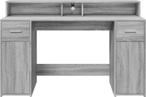 Biurko vidaXL Dąb Sonoma 140 cm x 55 cm 6