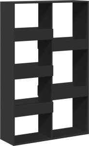 vidaXL vidaXL Regał, czarny, 100x33x155,5 cm, materiał drewnopochodny 2