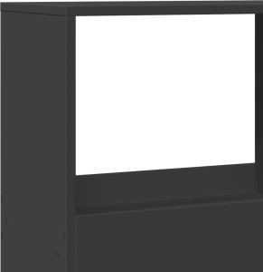 vidaXL vidaXL Regał, czarny, 100x33x155,5 cm, materiał drewnopochodny 7