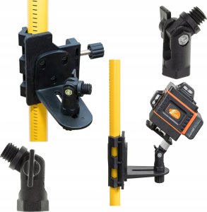 Rosfix ADAPTER DO WYZNACZANIA SKOSÓW POZIOMICA LASEROWA PÓŁKA LASERA TYCZKI UCHWYT 2