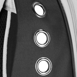 Springos Transporter dla kota, królika, psa do 12 kg 40 x 32 x 22 cm torba transportowa, plecak szary UNIWERSALNY 11