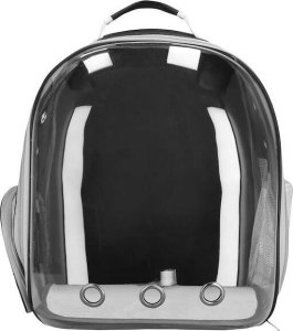 Springos Transporter dla kota, królika, psa do 12 kg 40 x 32 x 22 cm torba transportowa, plecak szary UNIWERSALNY 12