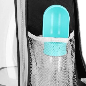 Springos Transporter dla kota, królika, psa do 12 kg 40 x 32 x 22 cm torba transportowa, plecak szary UNIWERSALNY 6