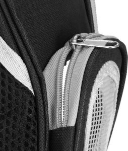 Springos Transporter dla kota, królika, psa do 12 kg 40 x 32 x 22 cm torba transportowa, plecak szary UNIWERSALNY 10