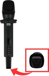 Mikrofon DNA 2x MIKROFONY BEZPRZEWODOWE 2x NADAJNIKI DORĘCZNE 2.4 GHz DO 30 METRÓW 4