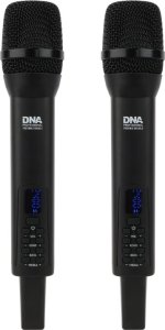 Mikrofon DNA 2x MIKROFONY BEZPRZEWODOWE 2x NADAJNIKI DORĘCZNE 2.4 GHz DO 30 METRÓW 6