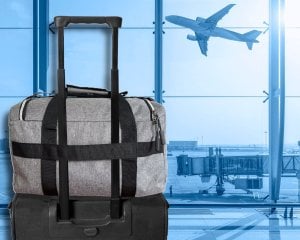 Caley TORBA PODRÓŻNA 40x20x25 DO SAMOLOTU RYANAIR WIZZAIR BAGAŻ PODRĘCZNY - SZARA 5