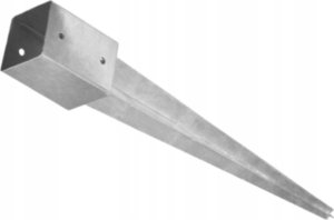 Prokmet Podstawa słupa wbijana. Solidna (szer 90 mm, dł 750 mm, gr 1.5 mm) 9