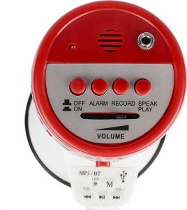 Głośnik DNA MEGAFON SZCZEKACZKA WZMACNIACZ GŁOSU SYRENA BLUETOOTH 30W USB AUX MICRO SD 4