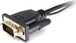 Adapter AV Equip Equip VGA auf HDMI Adapter, mit Audio, schwarz, 15cm 8