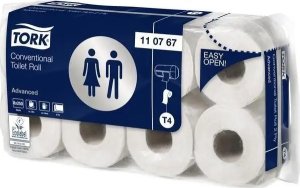 Tork Tork – Miękki papier toaletowy w rolce konwencjonalnej, biały, 2-warstwowy – Advanced 1