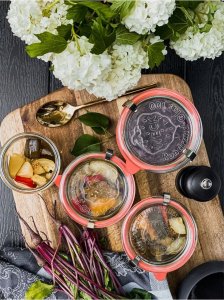 Jata WECK Cylindrical Jar 1040ml Set of 6 3