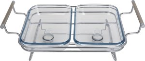 Regent Naczynie podgrzewane prostokątne podwójne Perle 8
