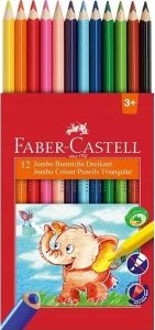 Faber-Castell FABER-CASTELL Buntstifte dreikant Jumbo 5.4mm 12er Karton 1