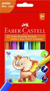 Faber-Castell FABER-CASTELL Kredki trójkątne Jumbo 5.4mm 12 szt. 2