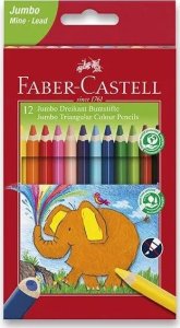 Faber-Castell FABER-CASTELL Kredki trójkątne Jumbo 5.4mm 12 szt. 8