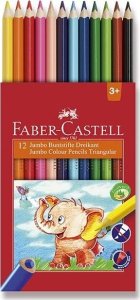 Faber-Castell FABER-CASTELL Kredki trójkątne Jumbo 5.4mm 12 szt. 9