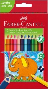 Faber-Castell FABER-CASTELL Kredki trójkątne Jumbo 5.4mm 12 szt. 10