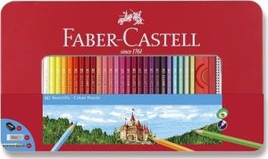 Faber-Castell Kredki Grip 60 Kolorów Opakowanie Metalowe 4