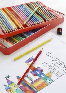 Faber-Castell Kredki Grip 60 Kolorów Opakowanie Metalowe 8