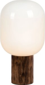 Lampa stołowa Markslojd Markslojd Skene 108663 lampa stołowa lampka 1x40W E27 drewno/biała 1