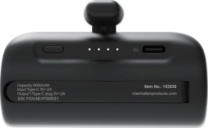 Powerbank Manhattan Litowo-jonowa (Li-Ion) 5000 mAh Czarny 4