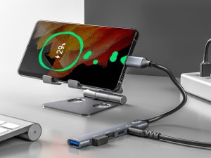 HUB USB Equip Equip Dock USB-C->1xUSB-C,1xUSB3.0,2xUSB2.0,100WPD  0.15m si 3