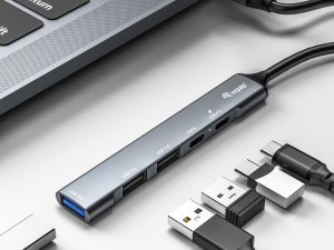 HUB USB Equip Equip Dock USB-C->1xUSB-C,1xUSB3.0,2xUSB2.0,100WPD  0.15m si 4