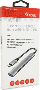 HUB USB Equip Equip Dock USB-C->1xUSB-C,1xUSB3.0,2xUSB2.0,100WPD  0.15m si 6