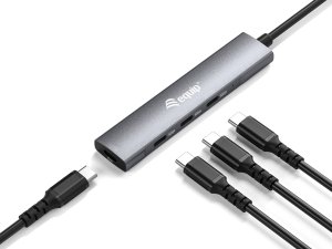 HUB USB Equip Equip USB-Hub 4-Port 3.2/C->4x3.0        5Gbps o.Netzteil gr 3