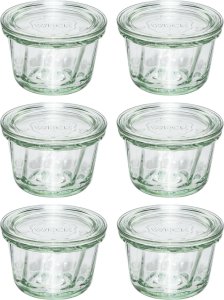 Jata WECK Round Rim Jar Muffin 165ml Set of 6 1