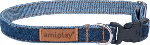 Ami Play COLLAR ADJUS DENIMXL 45/70X2.5CM NAVY B 1