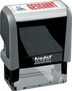 Trodat trodat Officestempel Printy 4.0 grau "GESCANNT" 4912 1