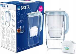 Dzbanek filtrujący Brita Glass 2,5L niebieski + 2 wkład Maxtra Pro Pure Performance 11