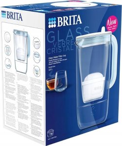 Dzbanek filtrujący Brita Glass 2,5L niebieski + 2 wkład Maxtra Pro Pure Performance 15