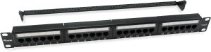 Equip Equip Patchpanel 24x RJ45 Cat6  19" UTP 1HE ISO/IEC schwarz 1