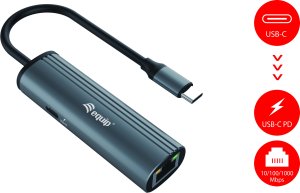 Adapter AV Equip Equip Dock USB-C->RJ45 10/100/1000 + 100W PD        0.15m gr 2