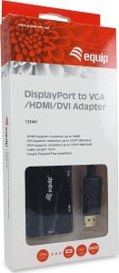Adapter AV Equip Equip Displayport->HDMI/VGA/DVI Adapter St/Bu        schwarz 4