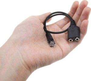 Adapter AV Equip Equip Telefonkabel RJ9 auf 2x 3.5mm Klinke für Headset 25cm 8