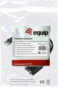 Adapter AV Equip Equip Telefonkabel RJ9 auf 2x 3.5mm Klinke für Headset 25cm 9