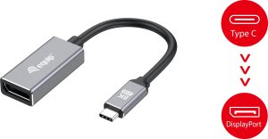 Adapter AV Equip Equip Adapter USB-C -> DisplayPort 1.4       8K60Hz 0.15m gr 4