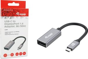 Adapter AV Equip Equip Adapter USB-C -> DisplayPort 1.4       8K60Hz 0.15m gr 6